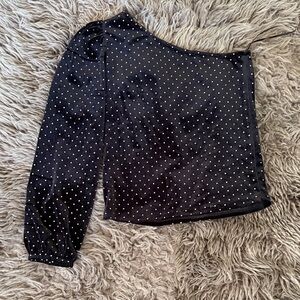 Velvet Sparkle One Sleeve Shirt